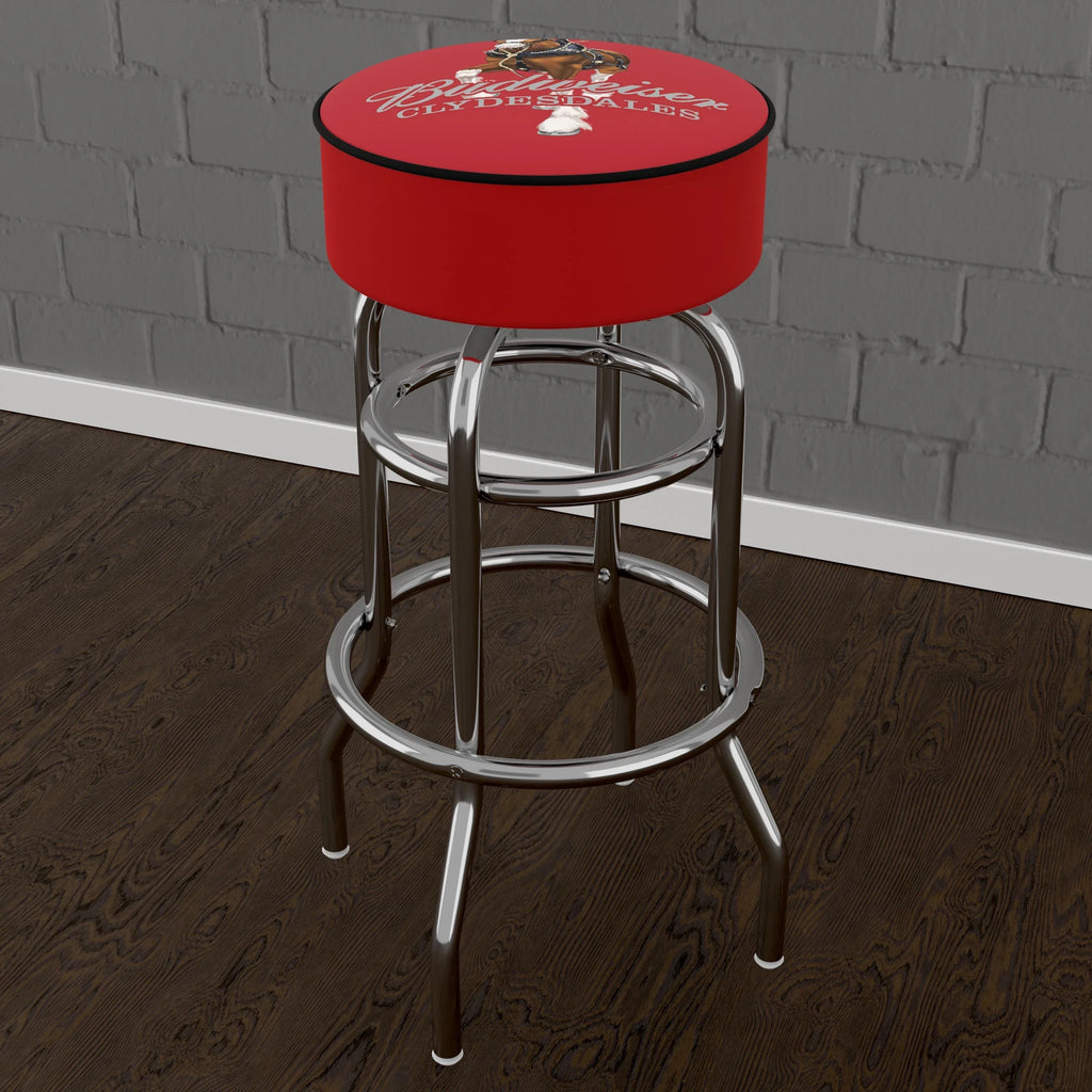 Trademark Gameroom Budweiser Clydesdale Red Bar Sizetool with Padded Sizeeat