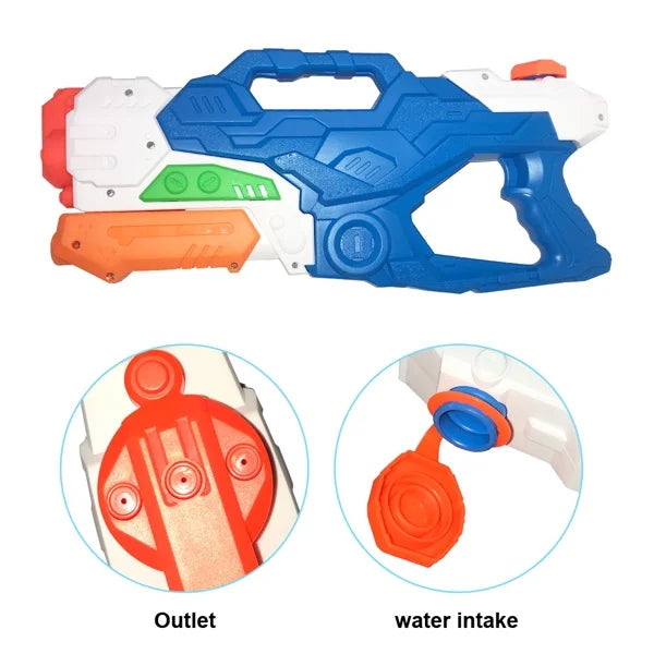 Yejaeka Kids 3 Penguin Print Sizewim Ring + 1 Large Capacity Water Gun