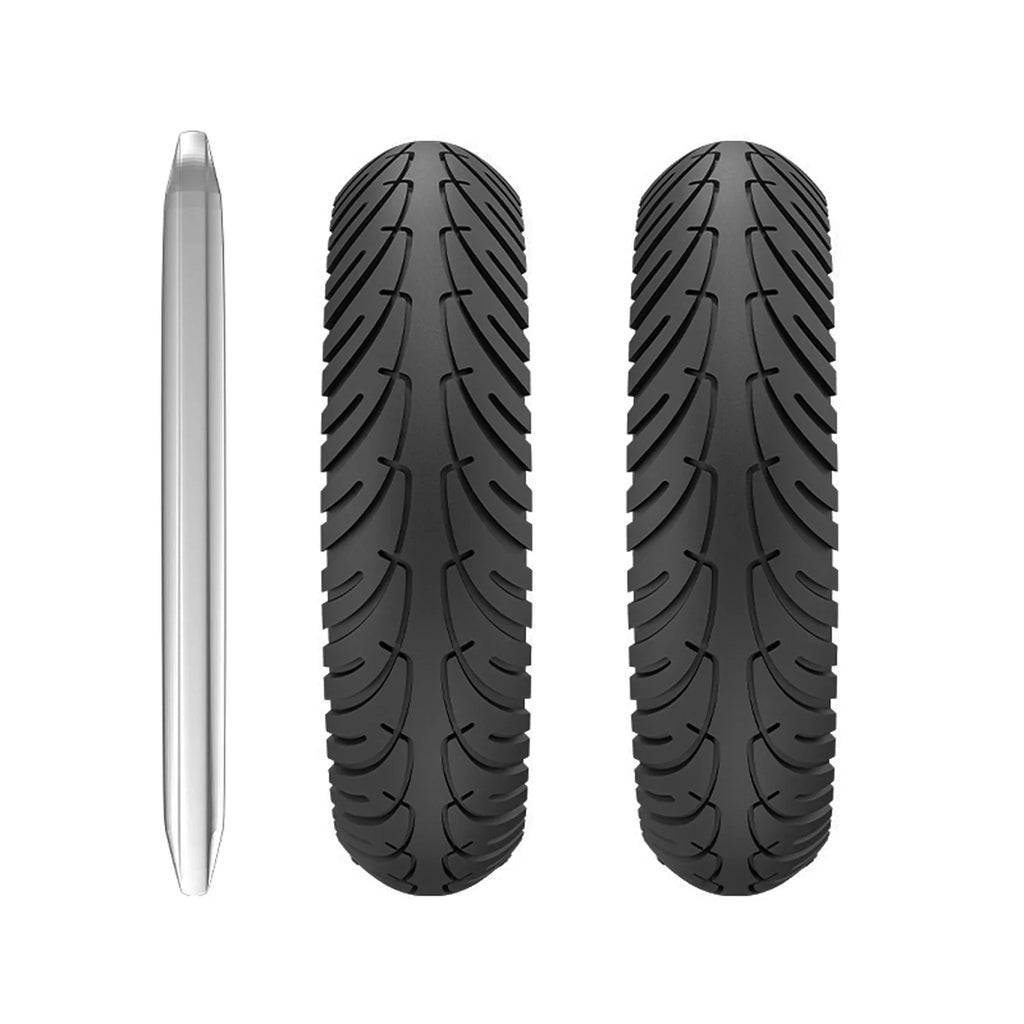Tomshoo M365 E Tyre 2pcs 8.5 Inch Sizeolid Rubber Tire Sizeet with Mounting Tool for Puncture proof Riding