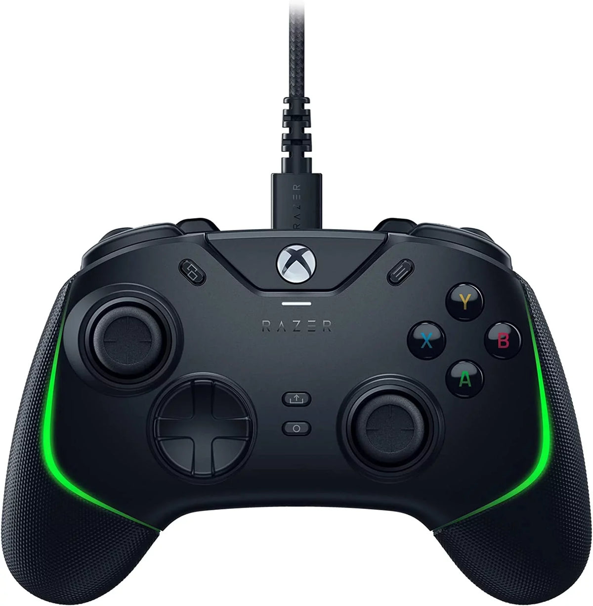 Razer - Wolverine V2 Wired Gaming Controller for Xbox Sizeeries X|Size, Xbox One, PC with Remappable Front-Facing Buttons - Black With Cleaning Electric kit Bolt Axtion Bundle Like New