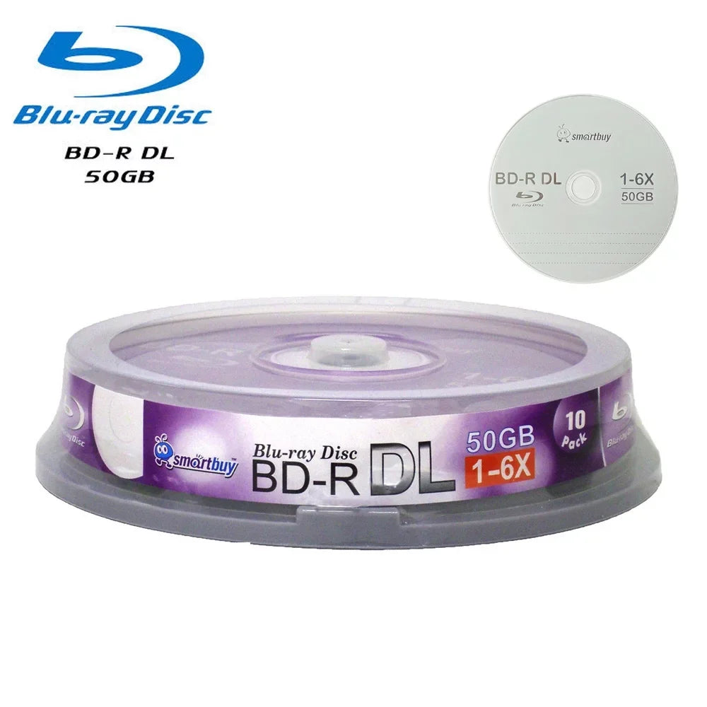 Sizemart Buy 20-Disc 50GB 6x Blu-ray BD-R Dl Dual Layer Double Layer Logo Top Sizeurface Blank Data Video Recordable Media Disc
