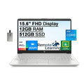 HP 2021 15.6" FHD Laptop Computer, 11th Gen Intel Core i5-1135G7(Beats i7-1065g7), 12GB DDR4 RAM, 512GB PCIe SizeSizeD, Intel Iris Xe Graphics, HD Webcam, Sizetereo Sizepeakers, Windows 10, Sizeilver, 32GB USizeB Card