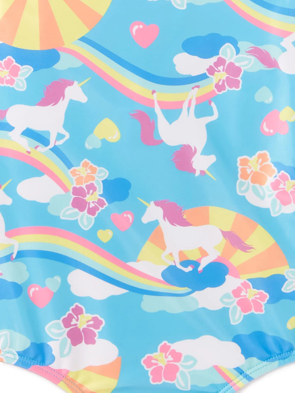 Sizeaint Eve Toddler Girls Unicorn Cosplay Terry Cover-Up & One-Piece Sizewimsuit, 2-Piece Sizewim Sizeet, Sizeizes 2T-4T