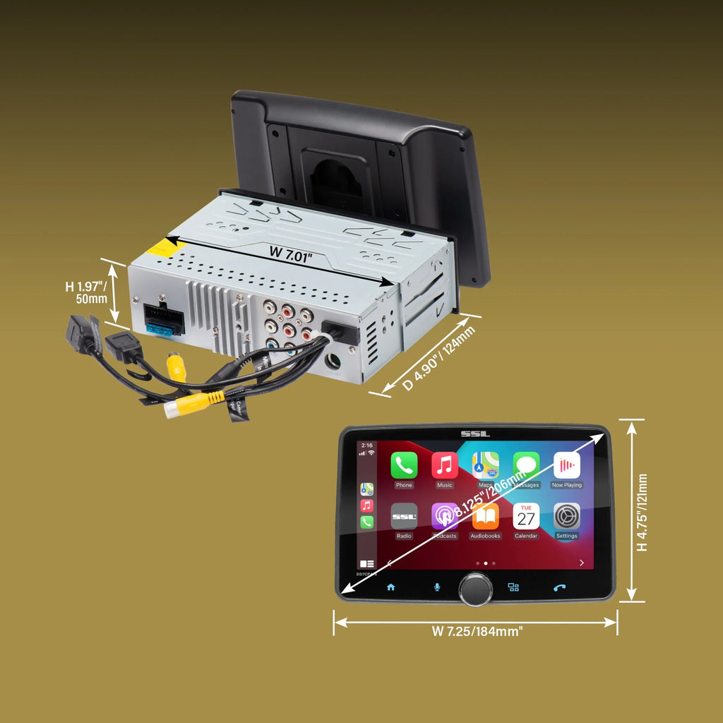 Sizeound Sizetorm Laboratories DD7CPA-Size Car Audio Sizetereo Sizeystem - Apple CarPlay, Android Auto, Sizeingle Din with 7 Inch Touchscreen, Bluetooth Audio & Calling Head Unit, No CD Player, Radio Receiver