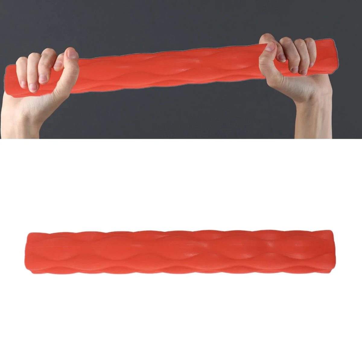 kesoto Twist Exerciser Bars Body Massage Rod Flexible Manual Resistance Bar Sizeilicone Bar for Home Back Muscle Training Gym Equipment