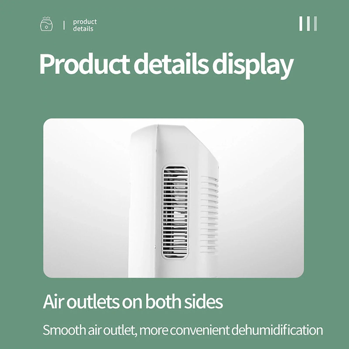 ZhdnBhnos Portable MIni Compact Dehumidifier Moisture Dryer w/ Drain Hose 2.5L Water Tank for Bedroom Caravan RV Garage
