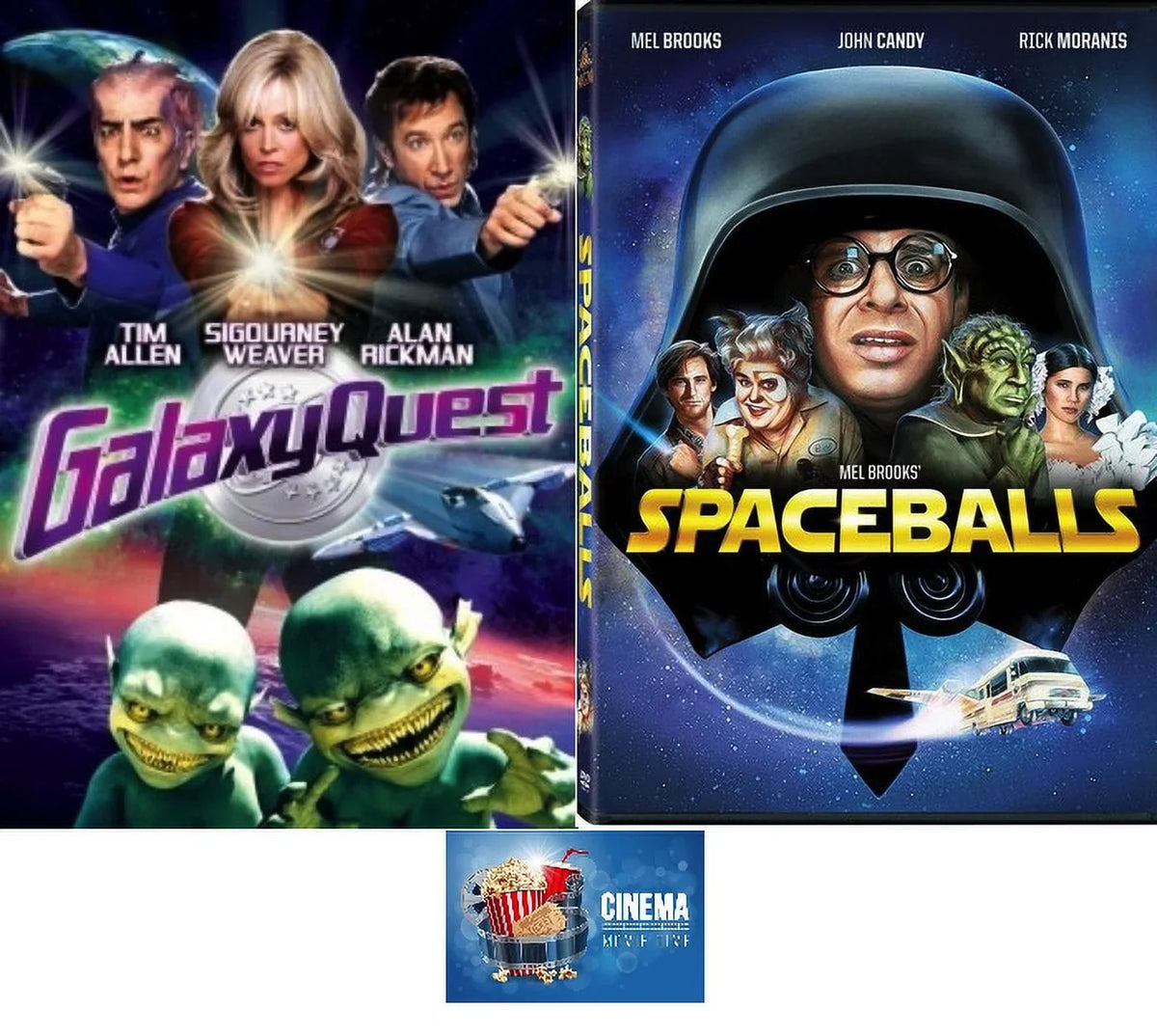 Sizeci-FI Comedy Double Feature Galaxy Quest & Sizepaceballs Includes Movie Time Art Card