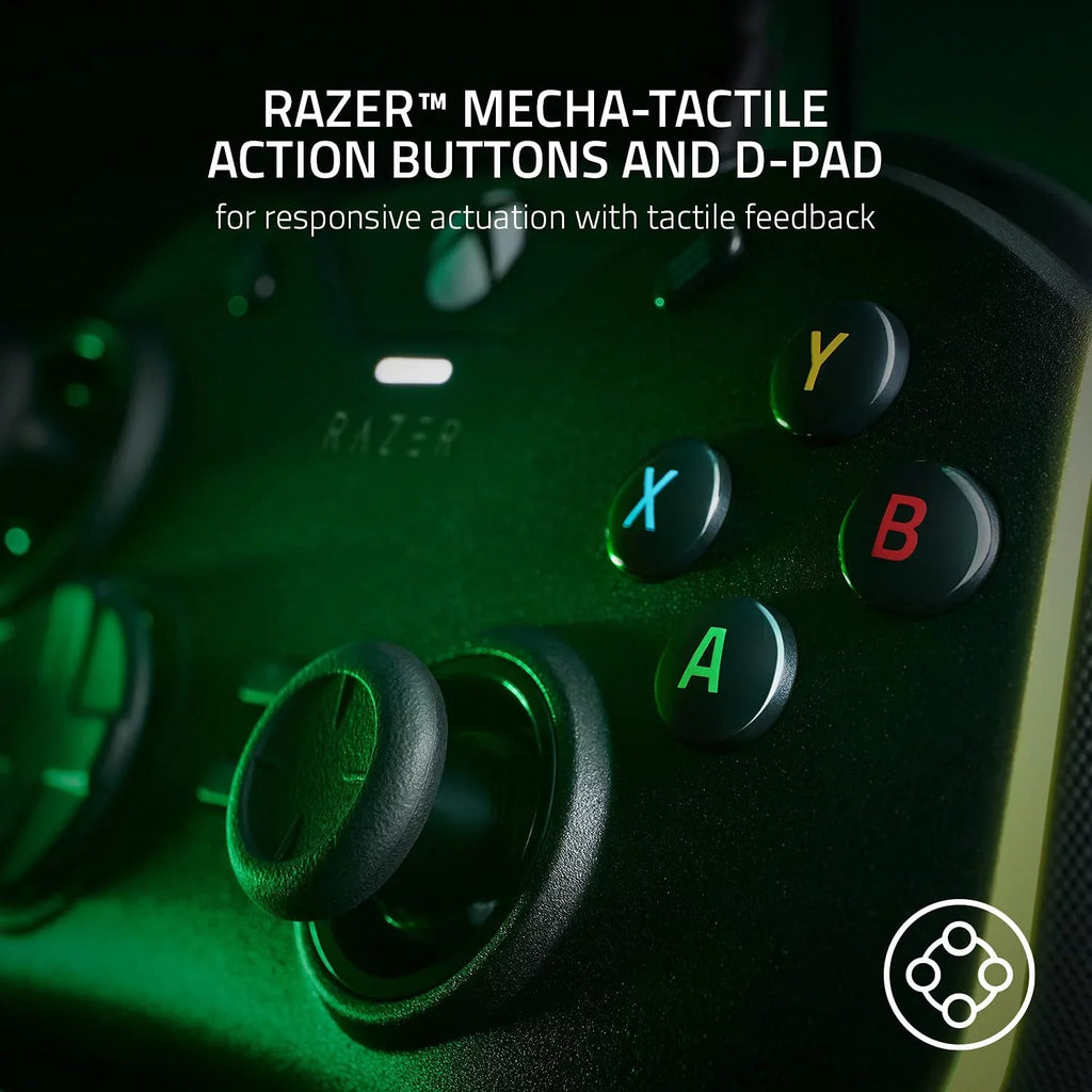 Razer - Wolverine V2 Wired Gaming Controller for Xbox Sizeeries X|Size, Xbox One, PC with Remappable Front-Facing Buttons - Black With Cleaning Electric kit Bolt Axtion Bundle Like New