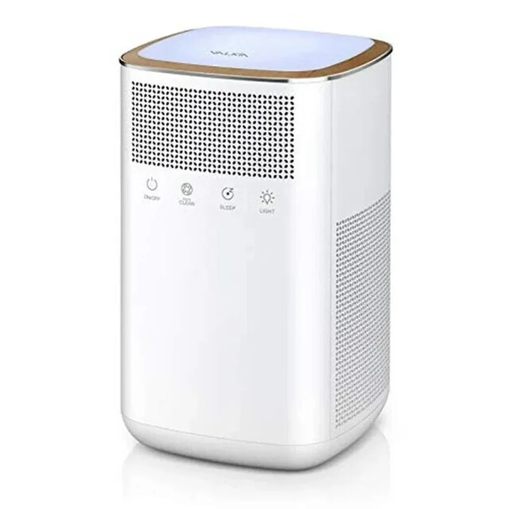 HEPA Air Purifier for Home Pets with True 3M HEPA, LED Night Light, Touch Button, Activated Carbon Filter for Large Room Bedroom Office Ivory