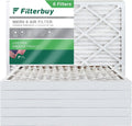 Filterbuy 16x20x2 MERV 8 Pleated HVAC AC Furnace Air Filters (6-Pack)
