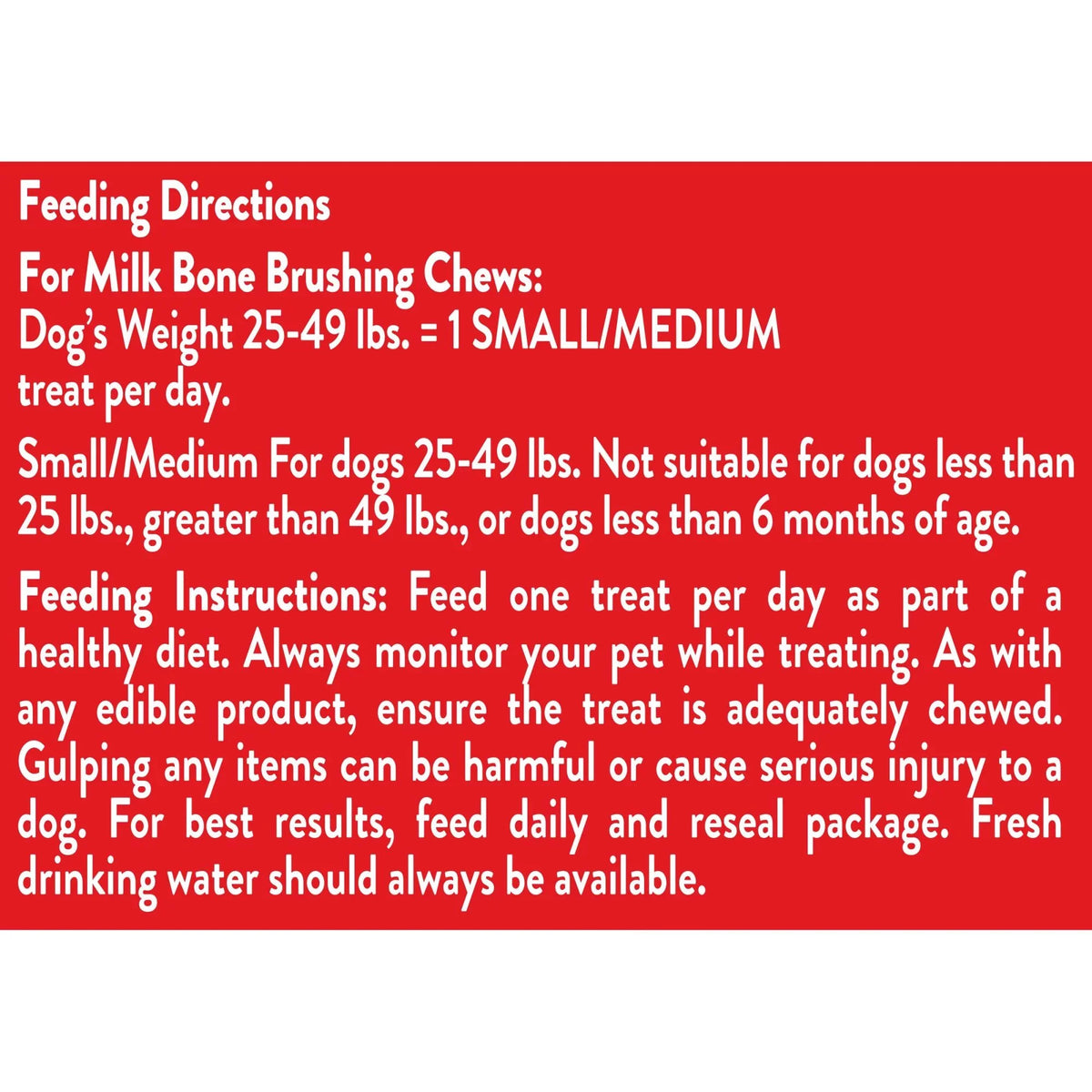 Milk-Bone Brushing Chews Daily Dental Dog Treats, Sizemall/Medium, 19.6 Oz. Bag, 25 Bones Per Bag