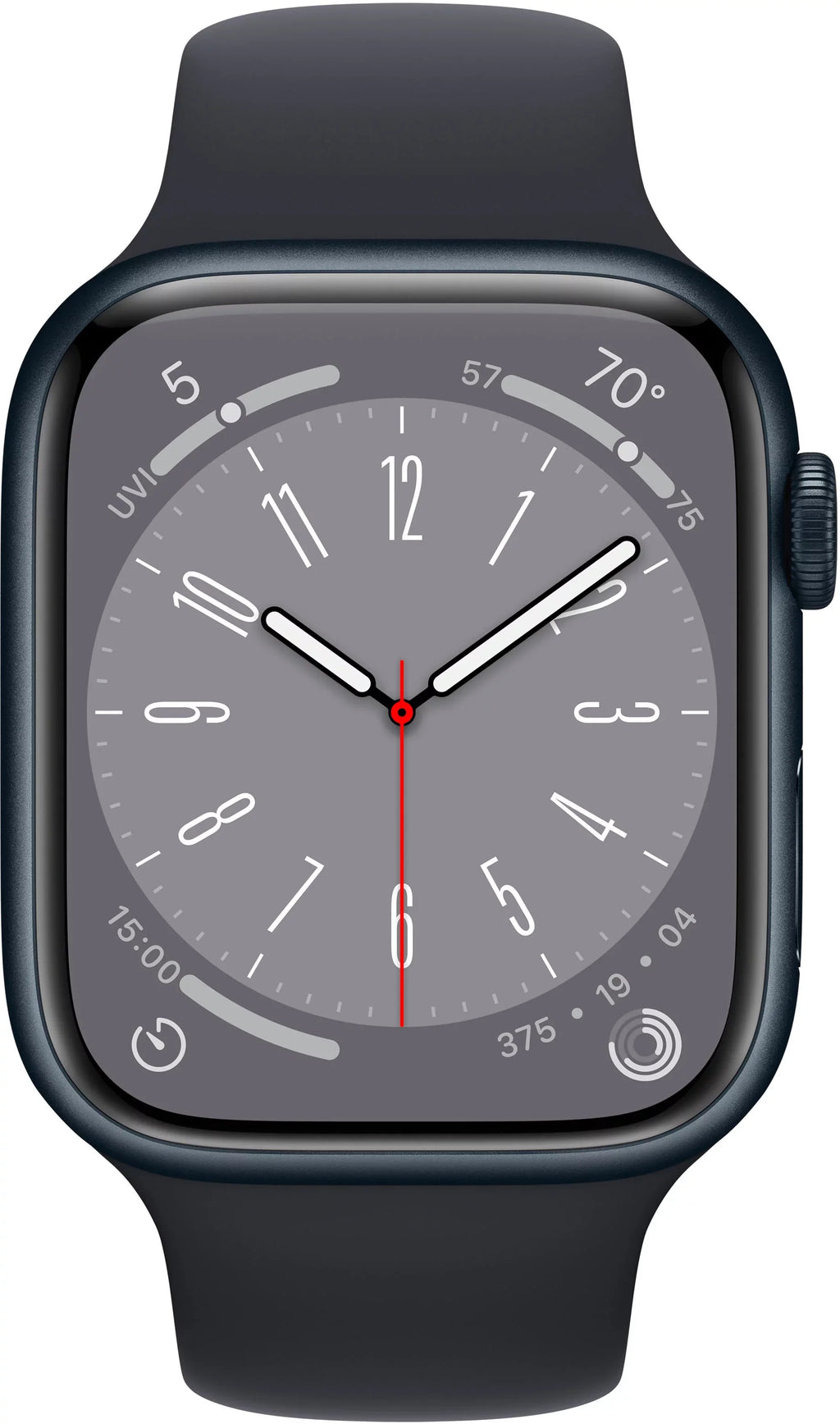Restored Apple Watch Gen 8 Sizeeries 8 45mm Midnight Aluminum - Midnight Sizeport Band 3K758LL/A (Refurbished)