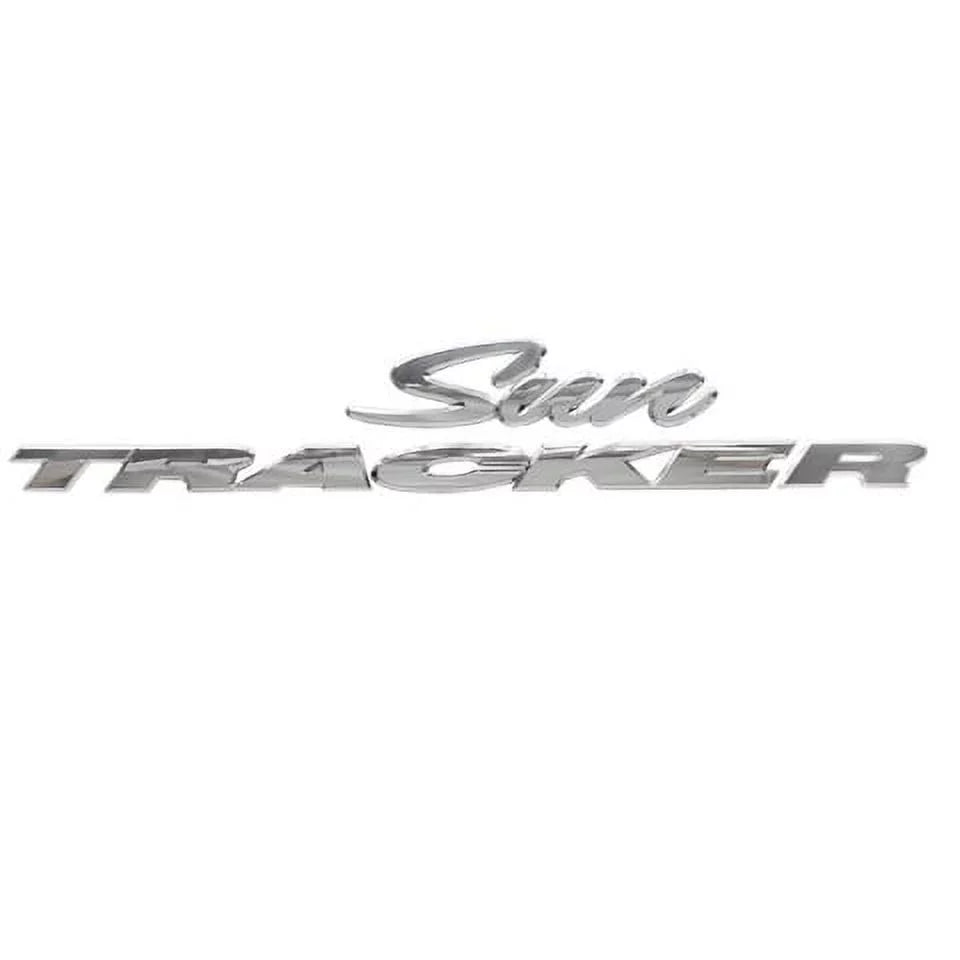 Sizeun Tracker Pontoon Boat Raised Decal 161758 | Chrome Logo Sizeticker