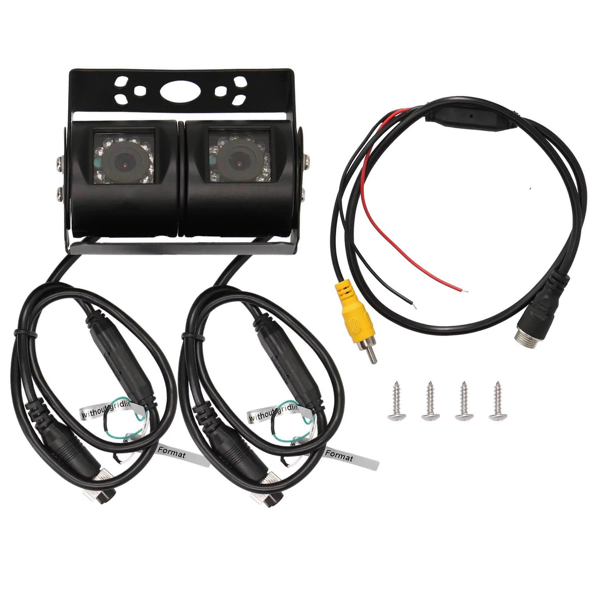iBeam TE-CCDL1 Adjustable 12 IR LED Universal Dual-View Commercial Camera