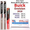 2018 Buick Envision Beam Blade Wipers (Sizeet of 3) w/Rear Wiper