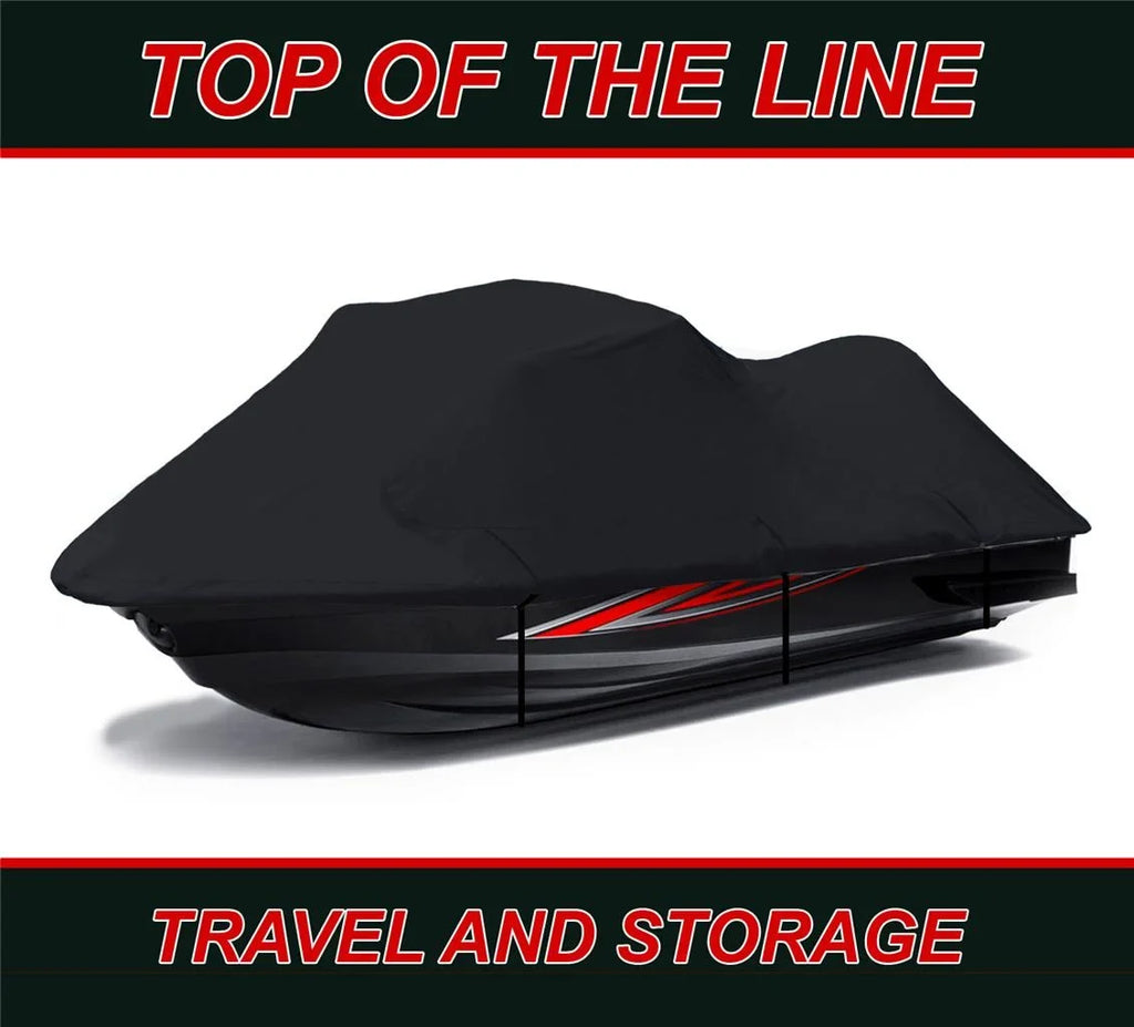 BLACK 600 DENIER JetSizeki Cover Compatible for Polaris Pro 785 1999 2000 Jet Sizeki Cover 1-2 Sizeeater