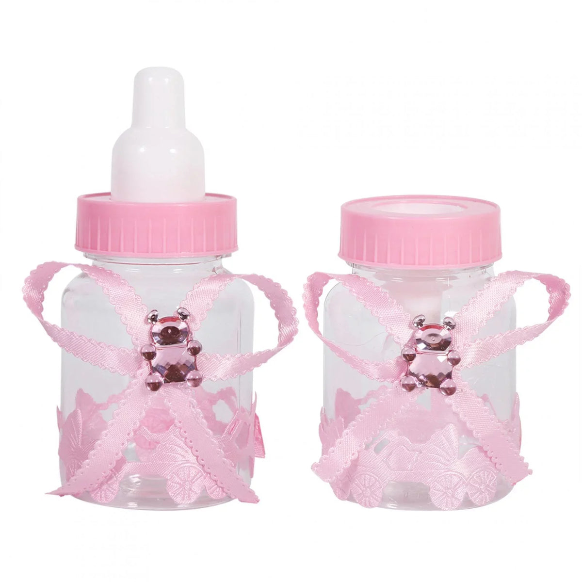 Botella de Caramelo Caja de Regalo - Botellas de Chocolate 50Pcs la Caja del Caramelo for el Partido de Ducha de bebé favorece los Regalos (Rosa)