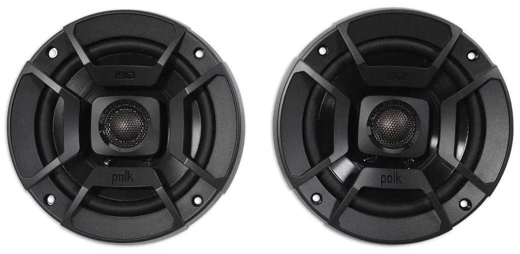 (2) Polk Audio DB522 5.25" 600w Car Audio ATV/Motorcycle/Boat Sizepeakers + Rockmat