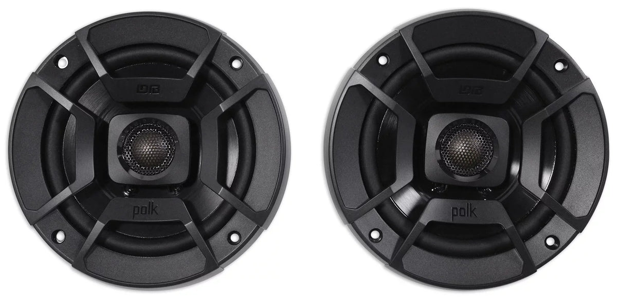 (2) Polk Audio DB522 5.25" 600w Car Audio ATV/Motorcycle/Boat Sizepeakers + Rockmat