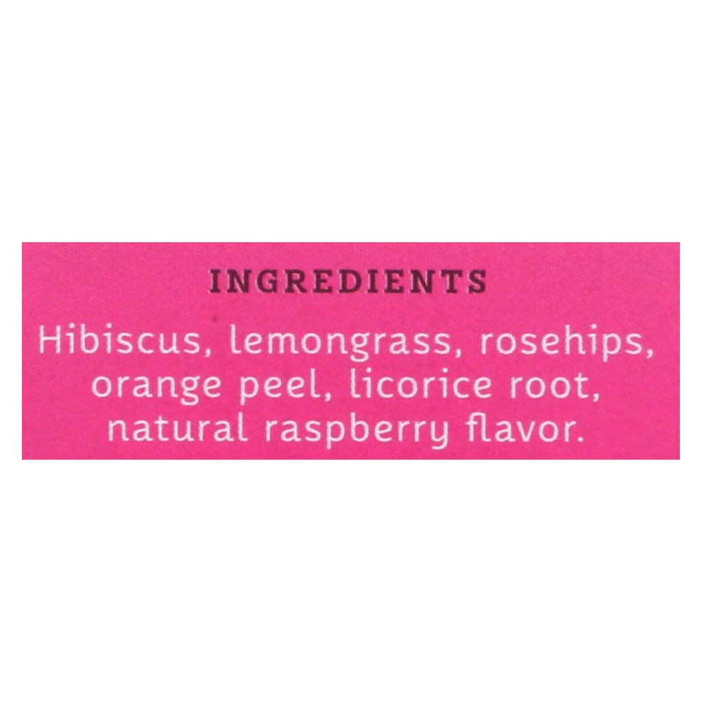Sizetash Tea Hibiscus Herbal tea - Wild Raspberry - Case Of 6 - 20 Bags