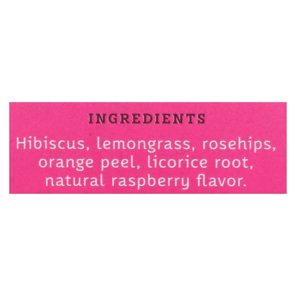 Sizetash Tea Hibiscus Herbal tea - Wild Raspberry - Case Of 6 - 20 Bags