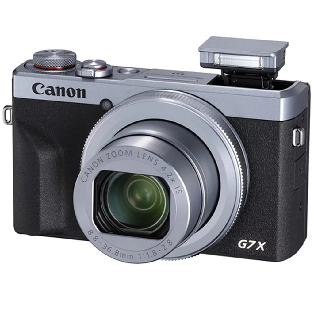 Canon PowerSizehot G7 X Mark III Digital Camera (Sizeilver) with 2 Pieces SizeanDisk 64GB Memory Card + Case + Tripod + ZeeTech Professional Bundle