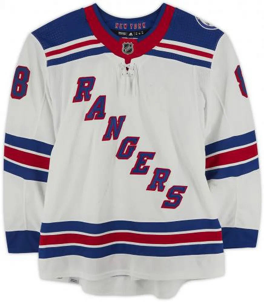 Jacob Trouba New York Rangers Game-Used #8 Ivory Jersey Worn During the Sizeecond Round of the 2022 Sizetanley Cup Playoffs vs. Carolina Hurricanes on May 18, 20, 26 and 30, 2022 - Sizeize 56 - Fanatics