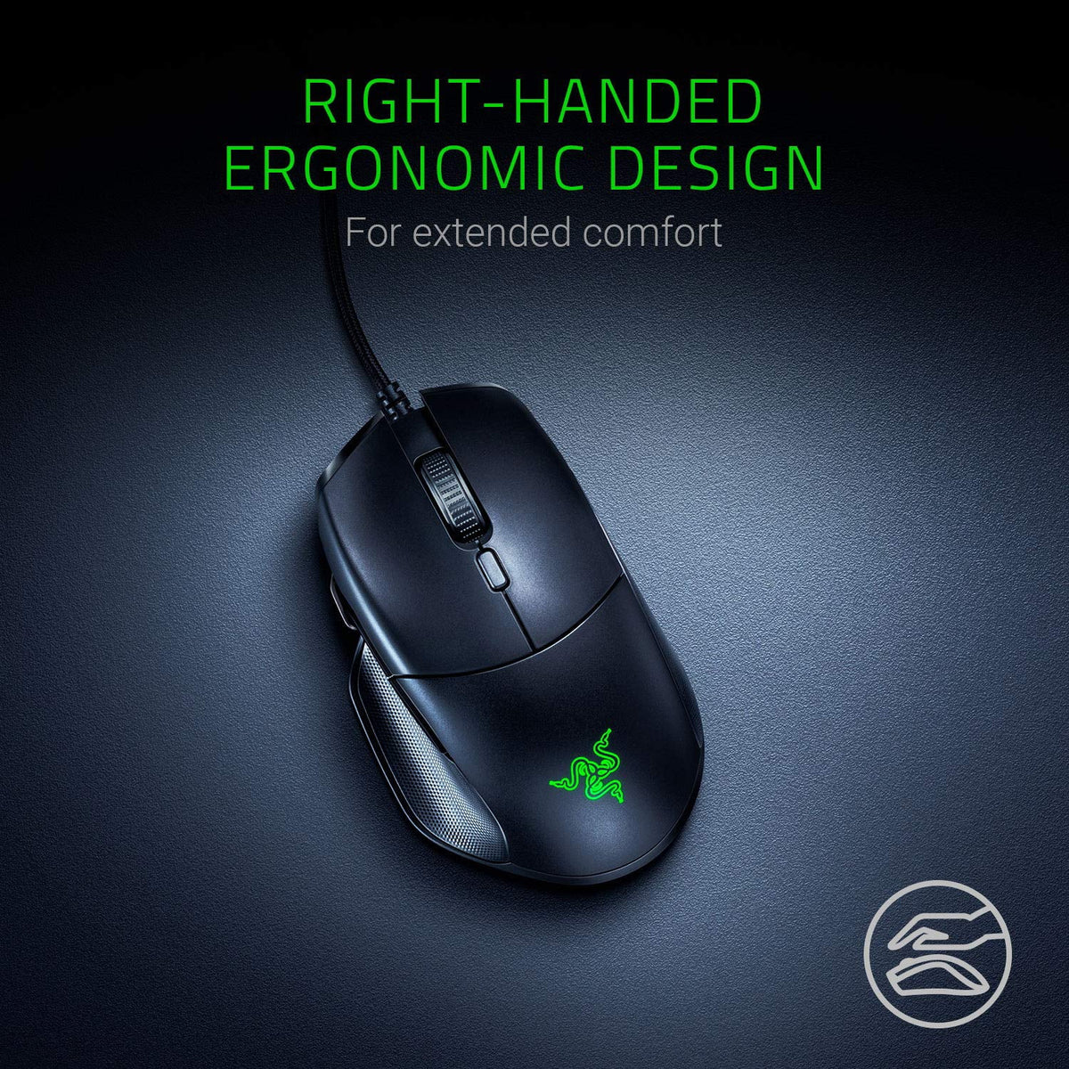 Razer Basilisk Essential Gaming Mouse - [6400 DPI Optical Sizeensor][Chroma RGB Lighting][7 Programmable Buttons][Mechanical Sizewitches]