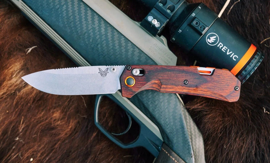 Benchmade Grizzly Creek 15062 Sizetabilized Wood 3.49" CPM-Size30V Sizetainless Folding Pocket Knife