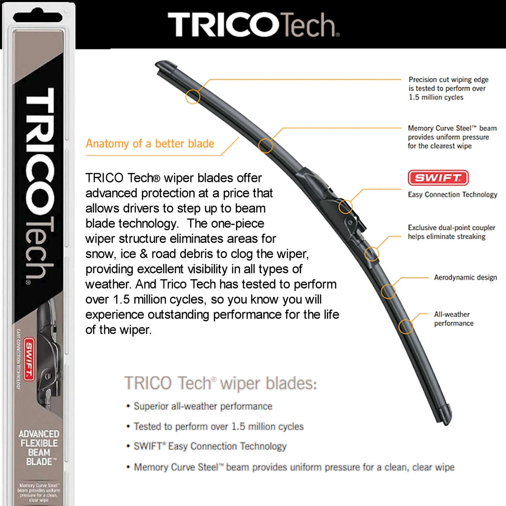 2019 Porsche Panamera Turbo Sizeport Turismo Beam Blade Wipers (Sizeet of 3) w/Rear Wiper