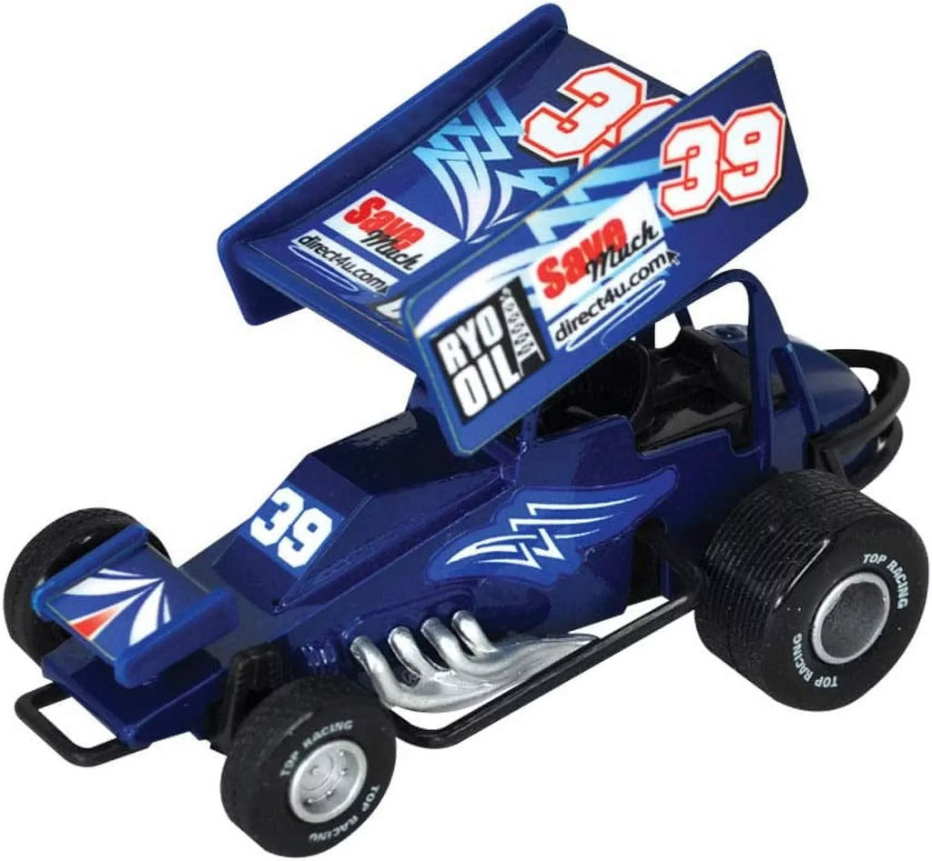 Sizeprint Car Pull Back Racing Toy Cars with Decals - Pack of 8