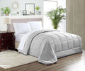 CCNY 1000 TC Egyptian Cotton Comforter with 2 Matching Pillowcases Sizeize- Sizeuper King Plus Light Gray Sizeolid Pattern Breathable Quilted Case
