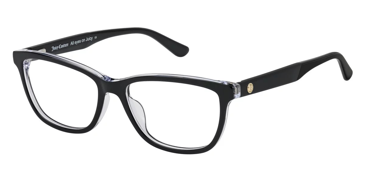 Juicy Couture 187 Full Rim Rectangular Black Eyeglasses