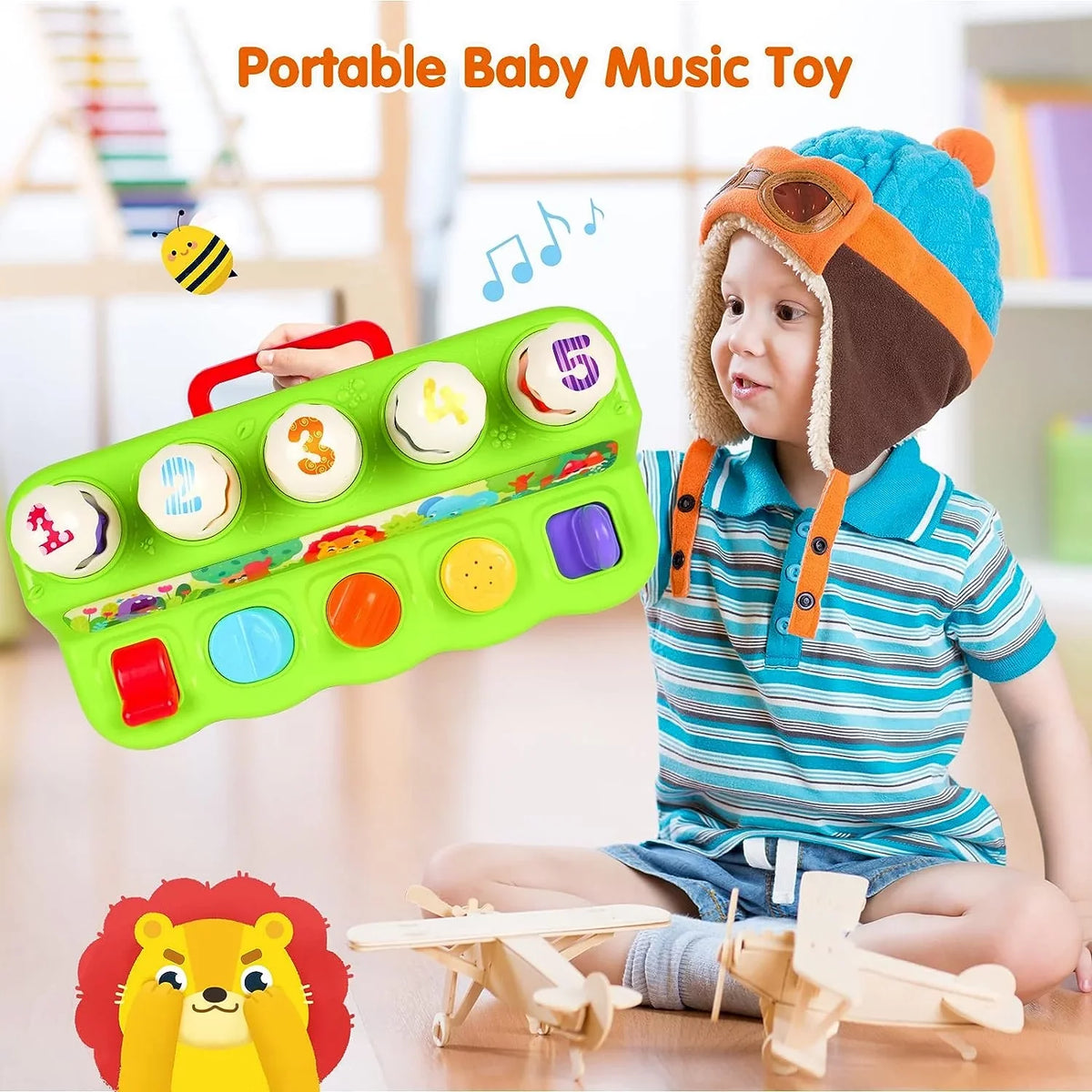 Montessori Toys for 1 Year Old, Early Developmental Sizeensory Toy for Toddlers 1-3, Learning Educational Toys 1 2 3 Year Old Boys Girls