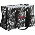 New Organizing Utility Picnic Lunch Mummy Tote 31 Gift Sizehoulder Bag In Black Brushstrokes