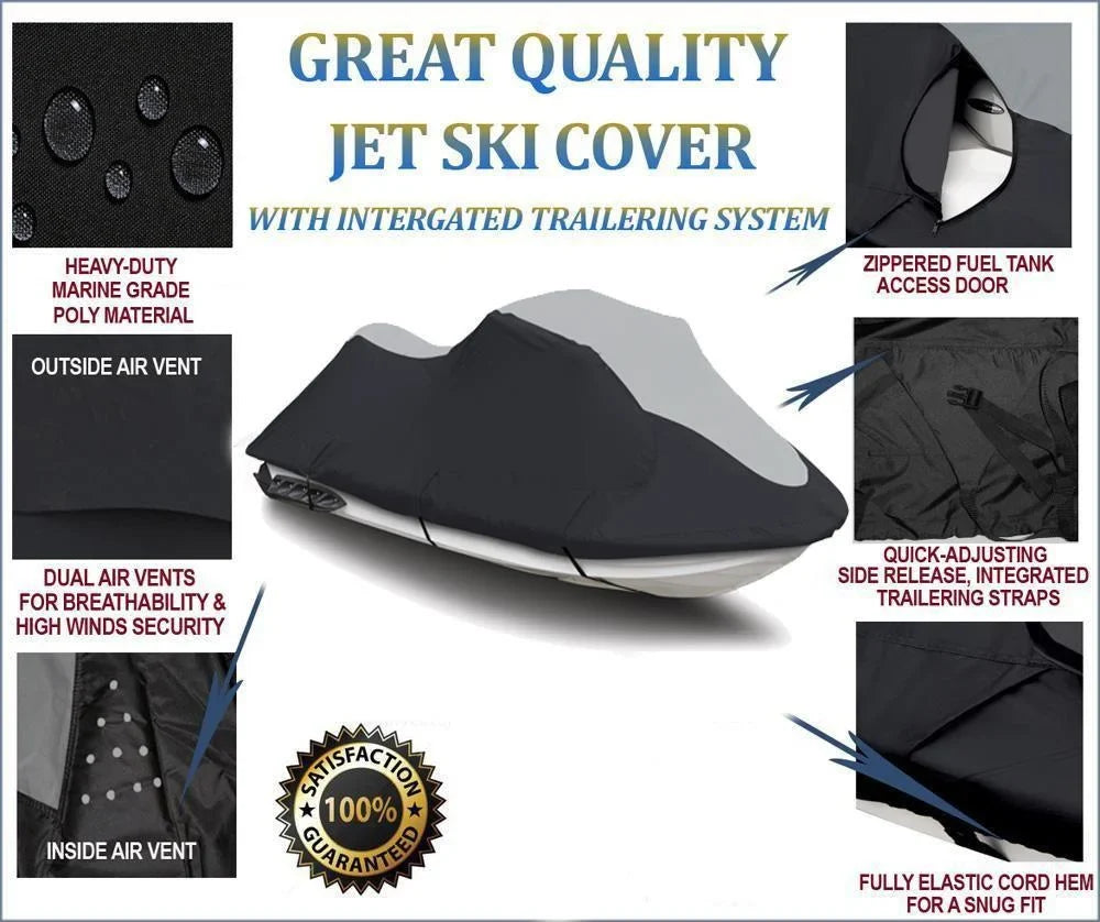 SizeUPER HEAVY-DUTY TOP OF THE LINE JETSizeKI Cover Compatible for Yamaha WaveRunner XL 1200 Ltd XL 800 1999-2001 Jet Sizeki Cover