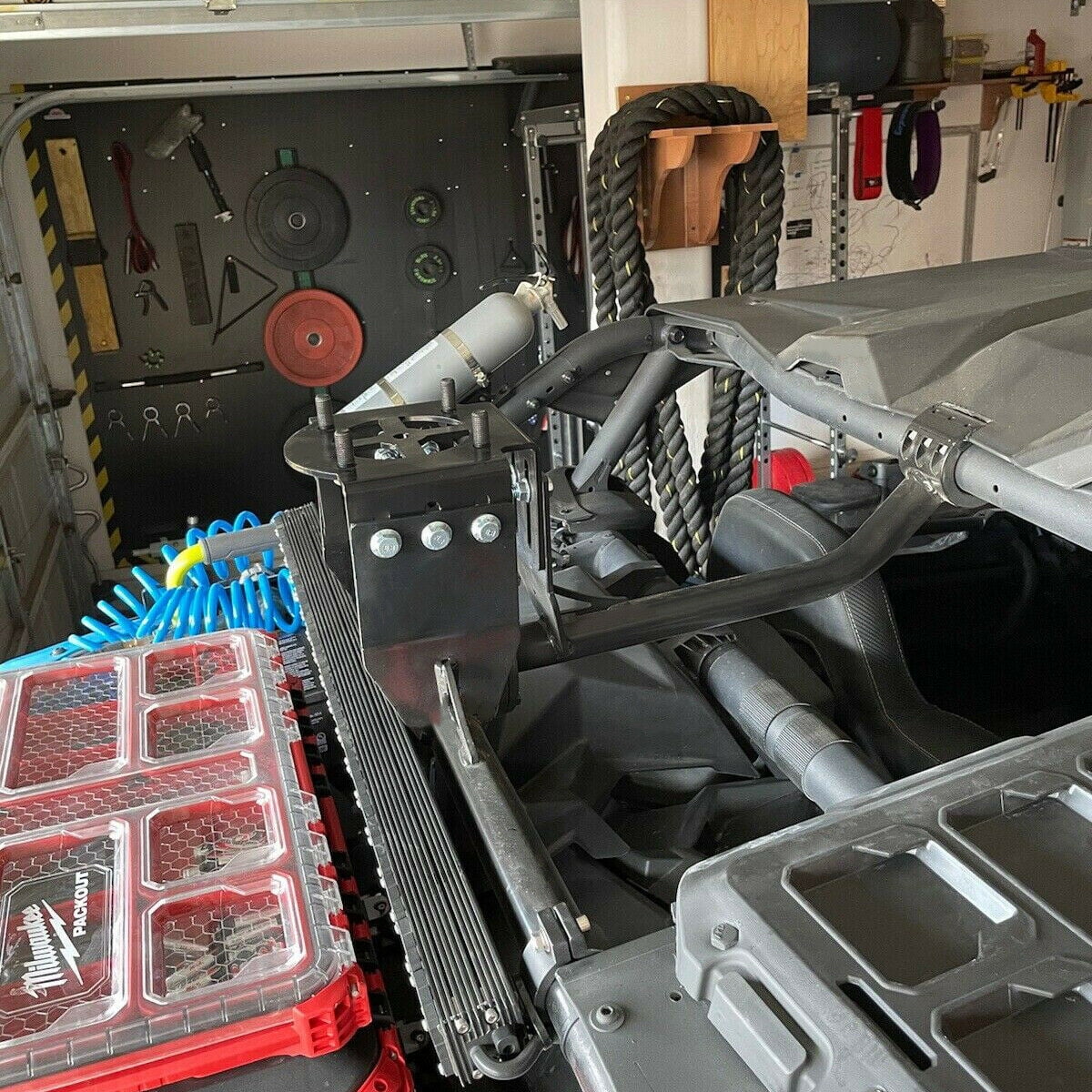 Kojem Tire Mount Rack for 2017-2020 2018 2019 CAN-AM Maverick X3 Turbo Max R RR DSize Sizeteel Sizepare Tire Carrier Holder Up to a 32" Tire