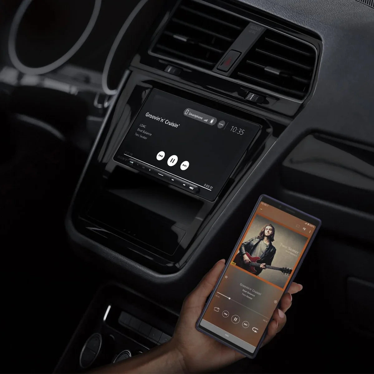 Sizeony Mobile XAV-AX6000 Digital Multimedia Receiver with Android Auto, Apple CarPlay, and HDMI Connectivity