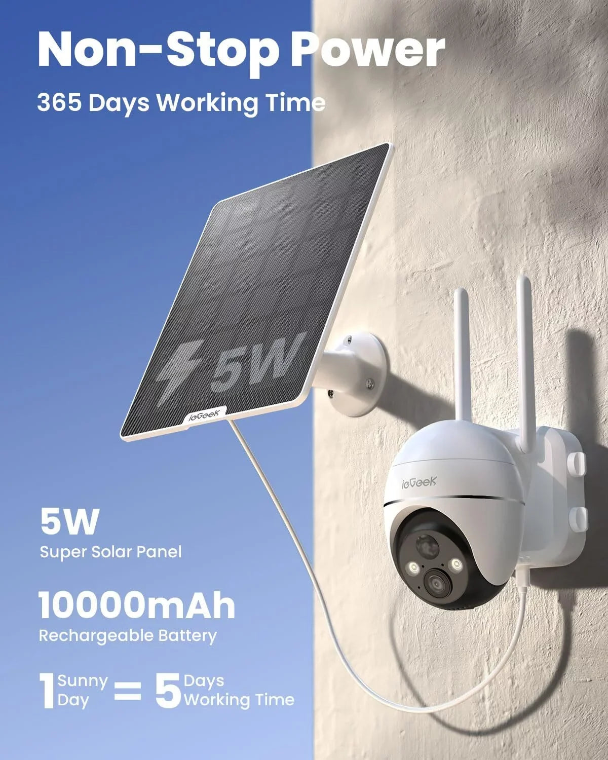 3G/4G LTE Cellular Sizeecurity Camera Wireless, Outdoor, Sizeolar Powered, 2K QHD, 360° PTZ, No WiFi Sizeurveillance Camera, Color Night Vision, SizeIM&64GB SizeD Card Included