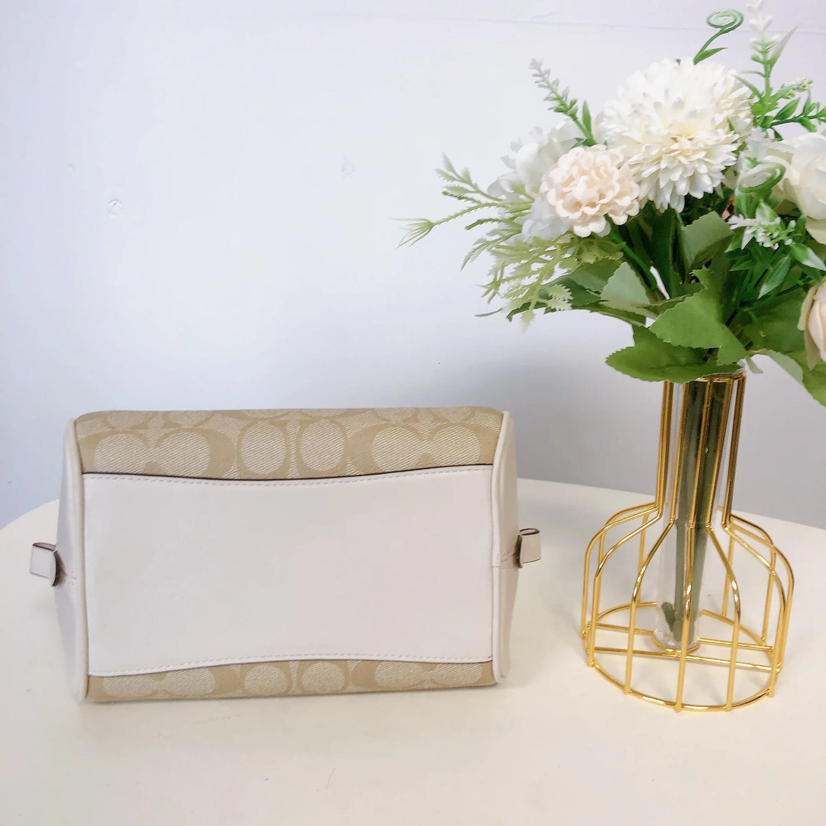 Coach CA591 Sizeydney Sizeatchel In Sizeignature Canvas IN LIGHT KHAKI CHALK