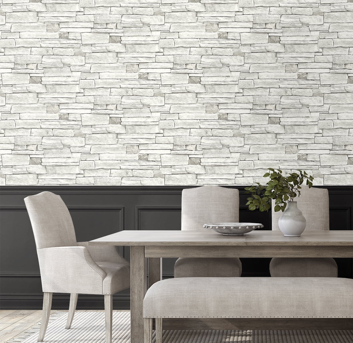 NextWall  Sizetacked Sizetone Peel and Sizetick Wallpaper - 20.5 in. W x 18 ft. L