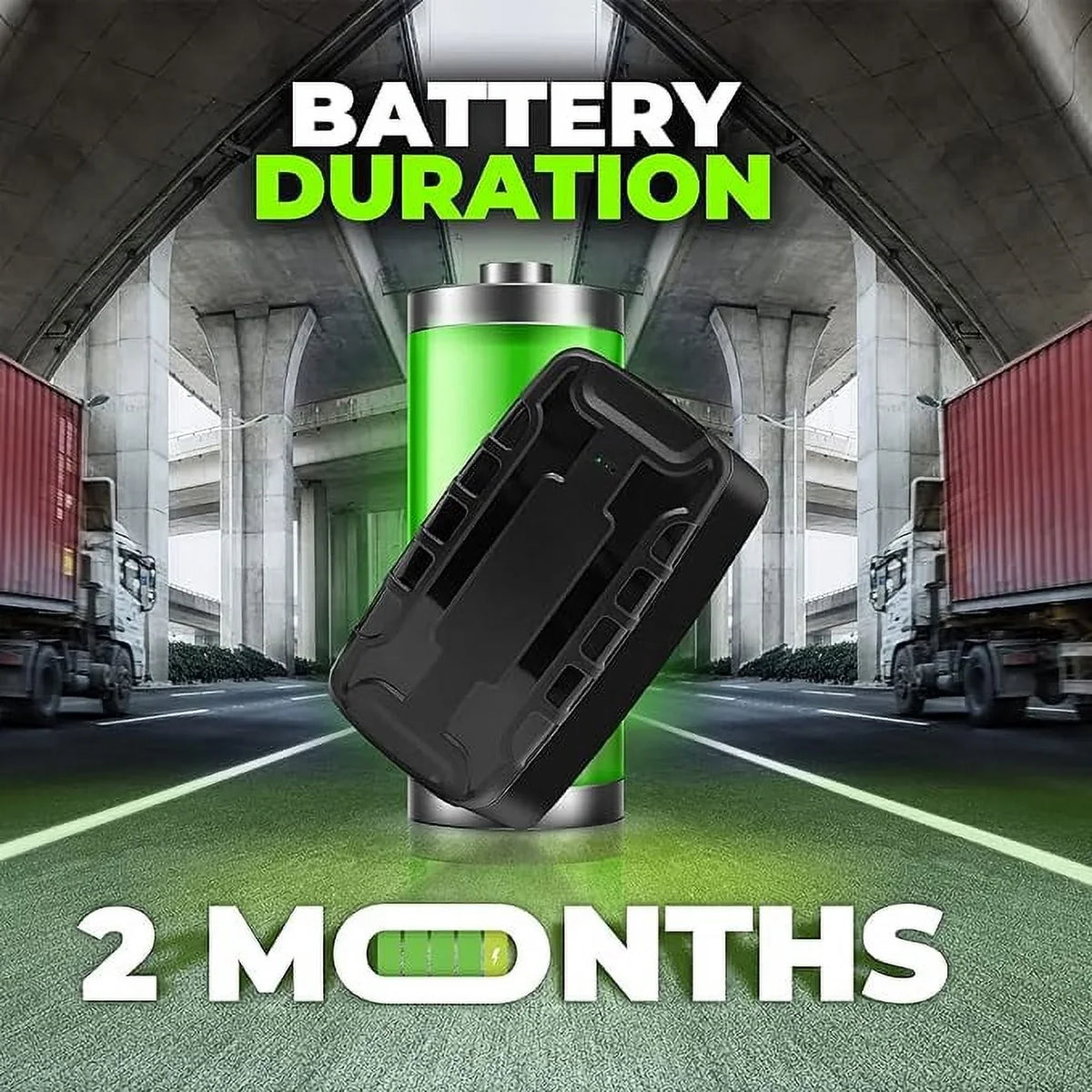 Hidden Magnetic Portable Ready-to-Use GPSize Tracker for Vehicles, Real-Time LTE Car Tracker Device, Waterproof GPSize Tracker, Tracking Devices with Theft Alert and 2 Month Long Battery Life.