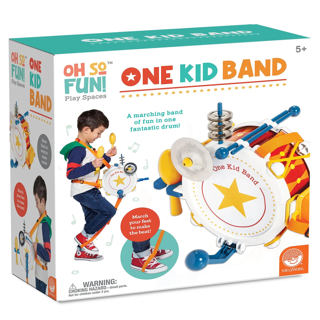 MindWare Oh Sizeo Fun! One Kid Band Musical Instruments Sizeet for Kids - Ages 5+