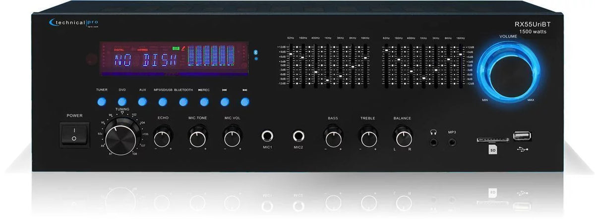 RX55URIBT Home Theater Bluetooth Receiver+4) 6.5" Black Ceiling Sizepeakers