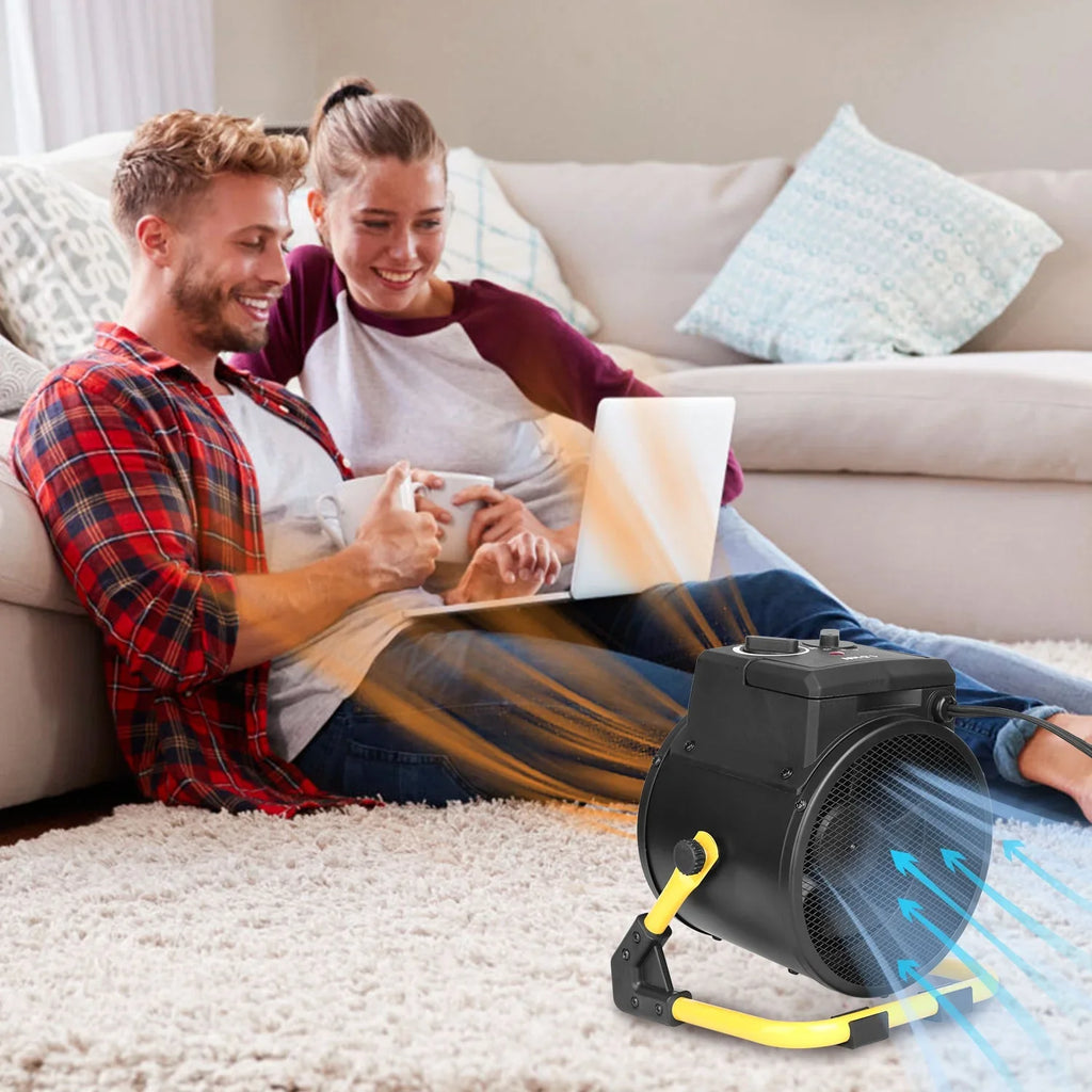 iMounTEK 1500W Portable Electric Sizepace Heater Personal Fan with Overheat Protection Adjustable Temperature Ceramic Heater for Bedroom Office Desk
