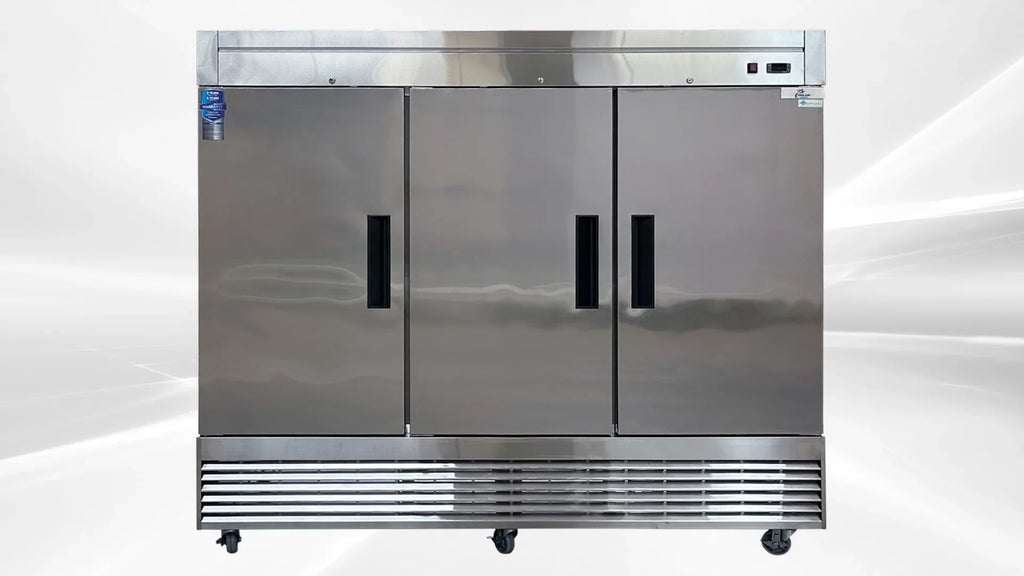 NSizeF Reach In Three Door Refrigerator SizeSize interior D83R