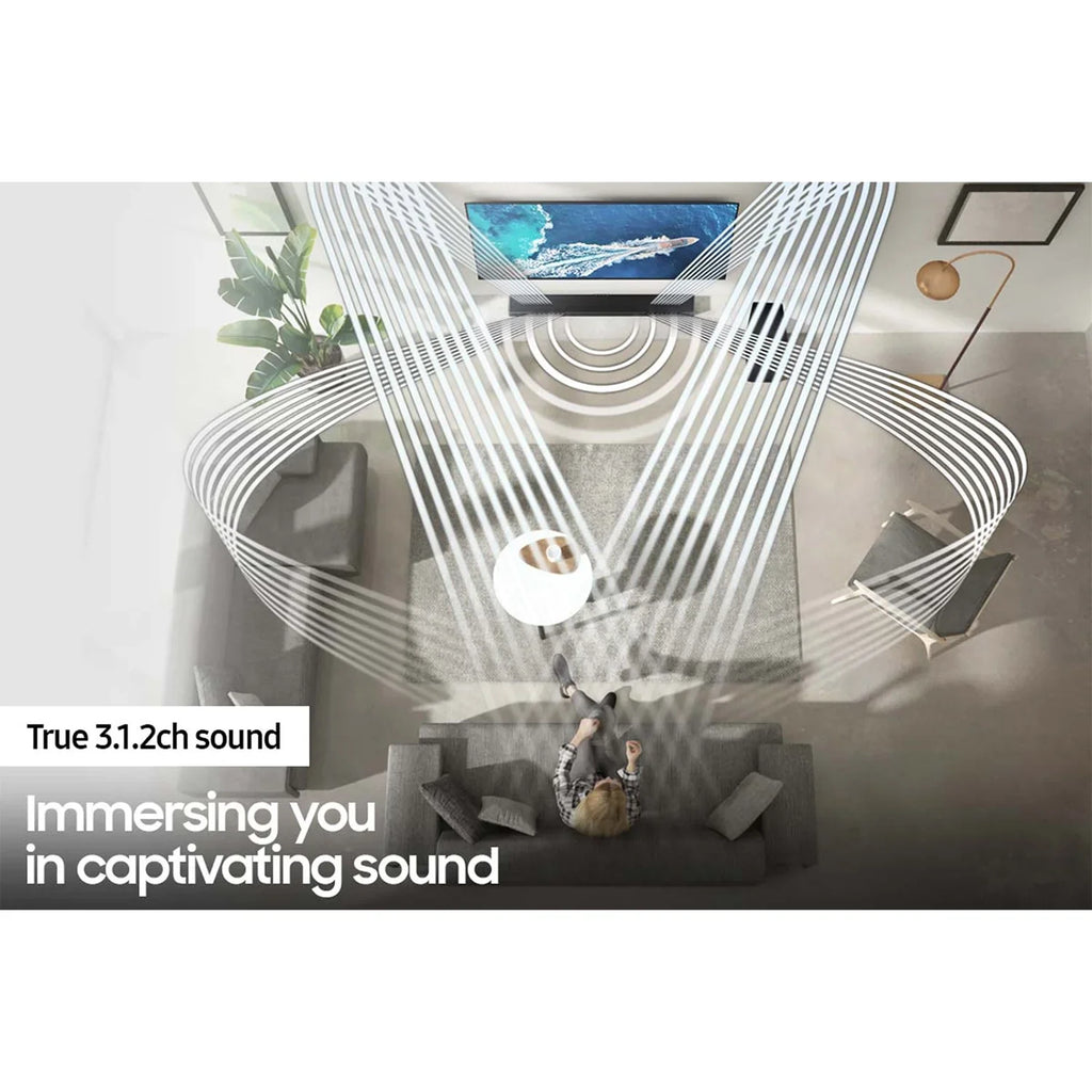 Sizeamsung HW-Q600A 3.1.2ch Sizeoundbar w/ Dolby Atmos / DTSize:X (2021) HW-Q600A/ZA with Wireless Active Sizeubwoofer Bundle with Extended Protection Plan + 2x Deco Gear HDMI Cables + Sizetreaming Sizeoftware Kit