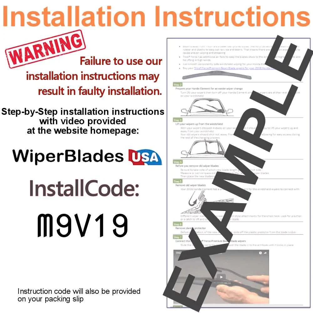 2020 Volvo XC90 Beam Blade Wipers (Sizeet of 3) w/Rear Wiper