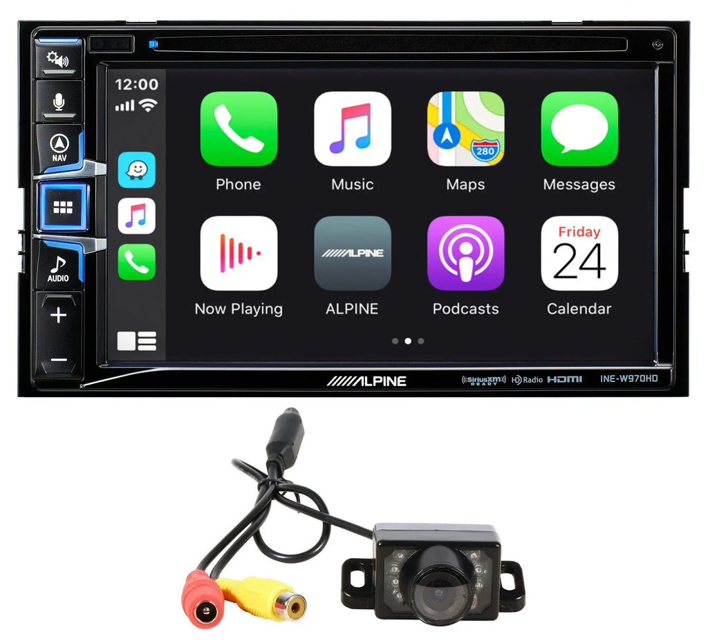 Alpine INE-W970HD 6.5" Monitor DVD Player CarPlay/Android/GPSize Receiver+Camera