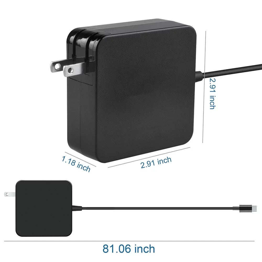Aprelco 45W USizeB Type-C AC Adapter Charger Compatible with Lenovo 100e Chromebook 1st Gen Type 81ER